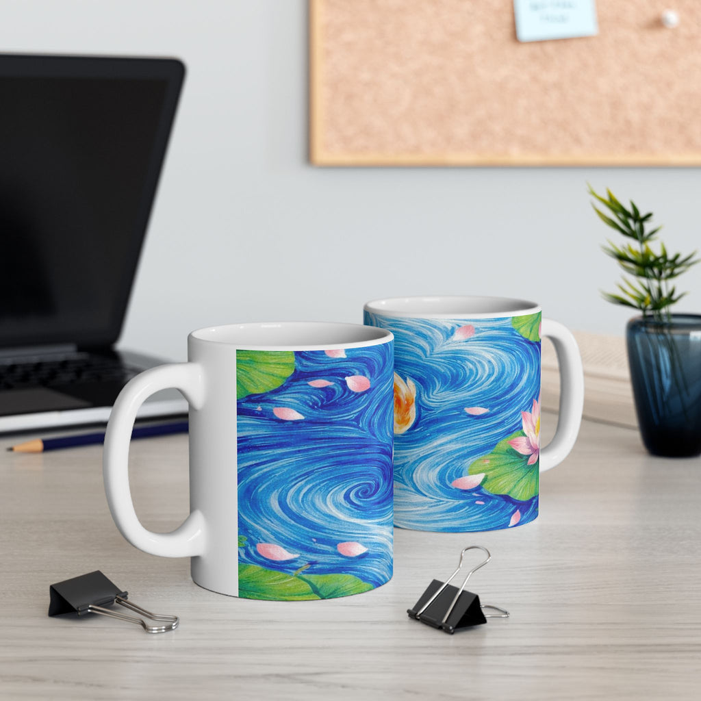 Koi Fish Pond Mug | Ceramic Coffee Cup