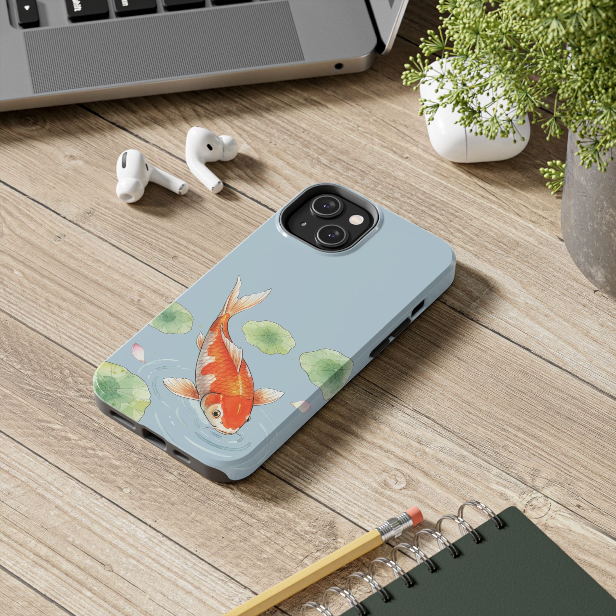 Koi Fish Pond Phone Case | Slim Protective Case