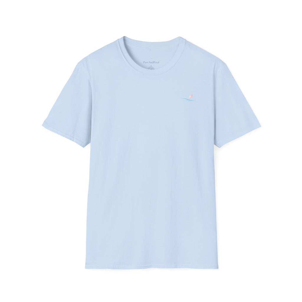 Koi Pond Illustration T-Shirt | Koi Fish Water Lily Tee