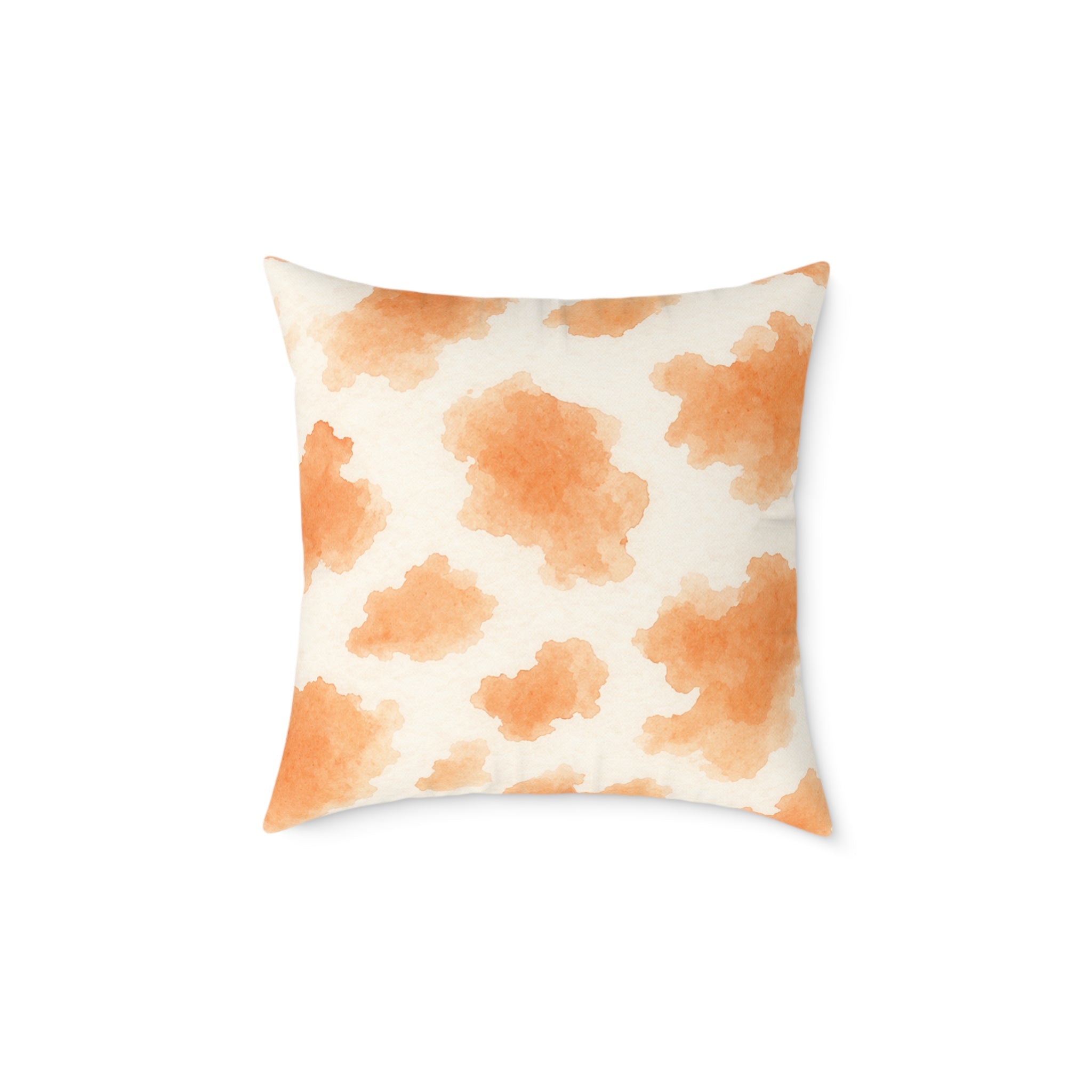 Fluffy Ragdoll Cat Koi Pond Pillow | Square Poly Canvas Pillow