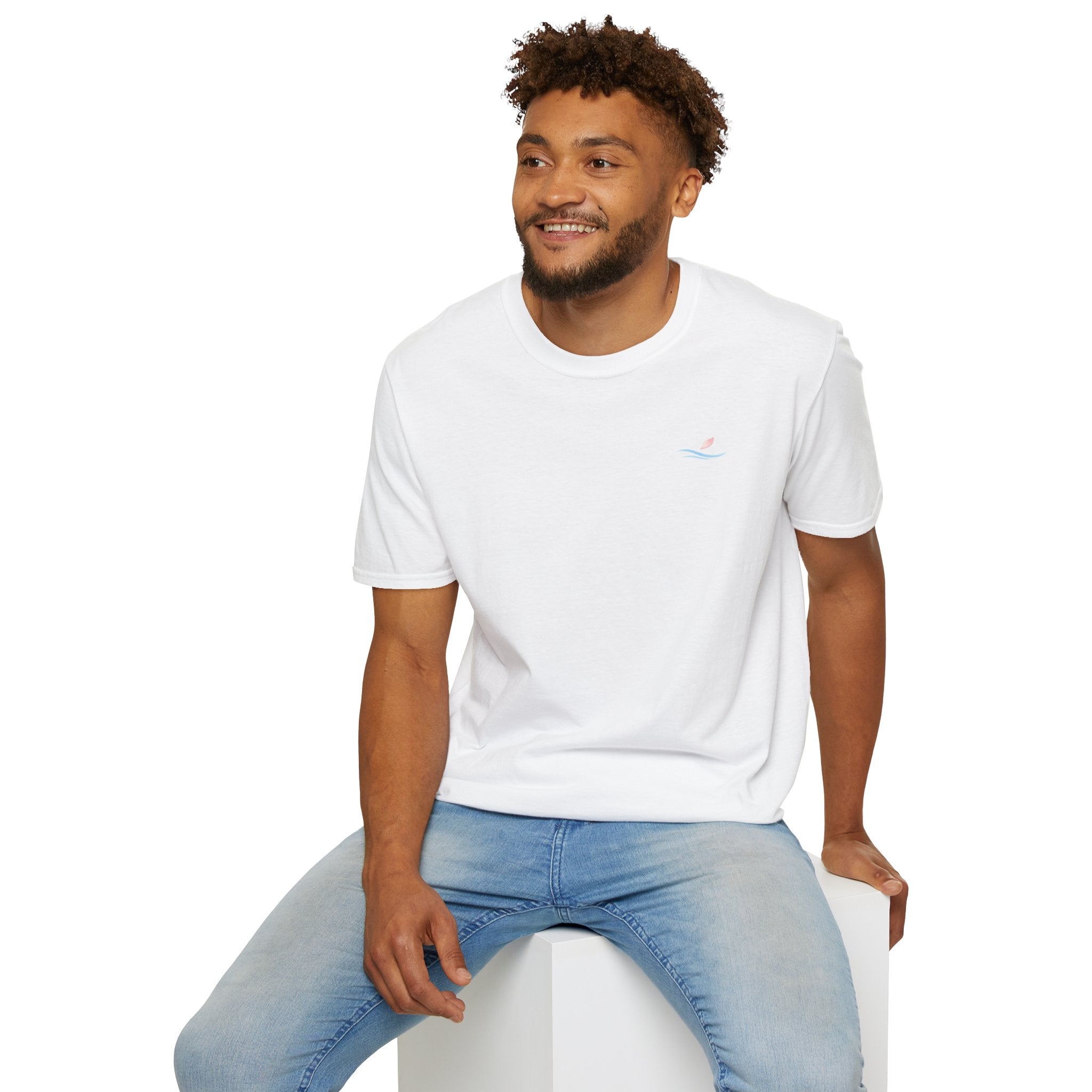 Koi Pond Illustration T-Shirt | Koi Fish Water Lily Tee
