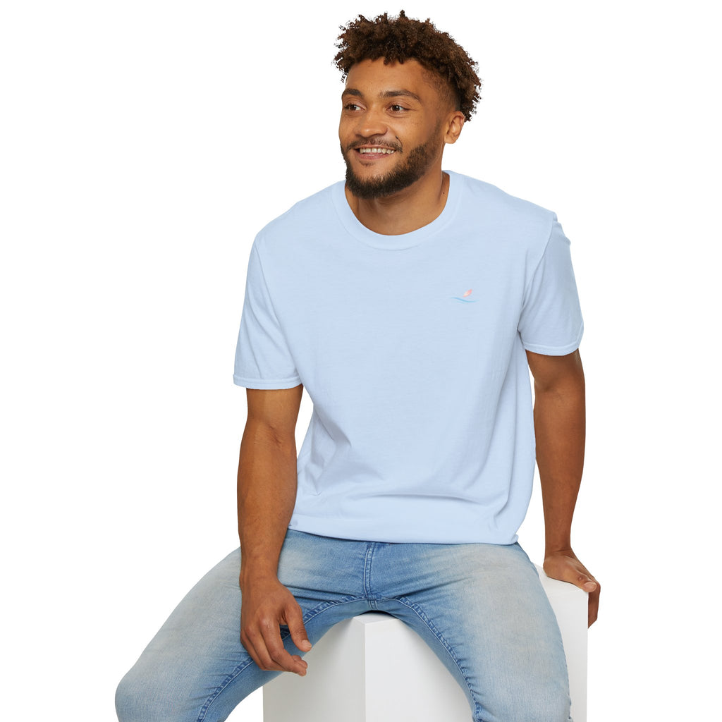 Koi Pond Illustration T-Shirt | Koi Fish Water Lily Tee