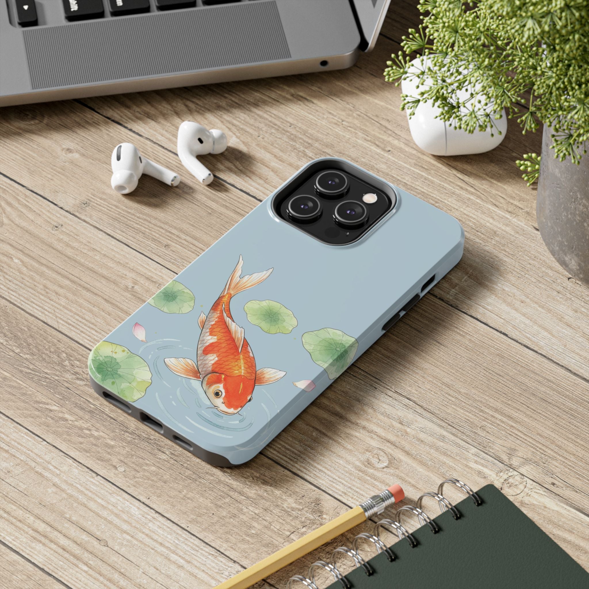 Koi Fish Pond Phone Case | Slim Protective Case