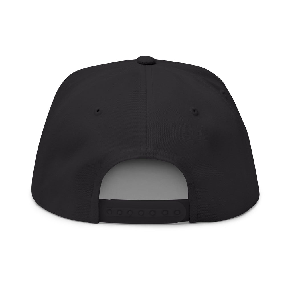Koi Fish Embroidered Flat Bill Cap | Pond Lily Snapback