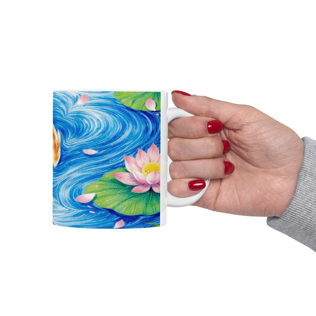 Koi Fish Pond Mug | Ceramic Coffee Cup