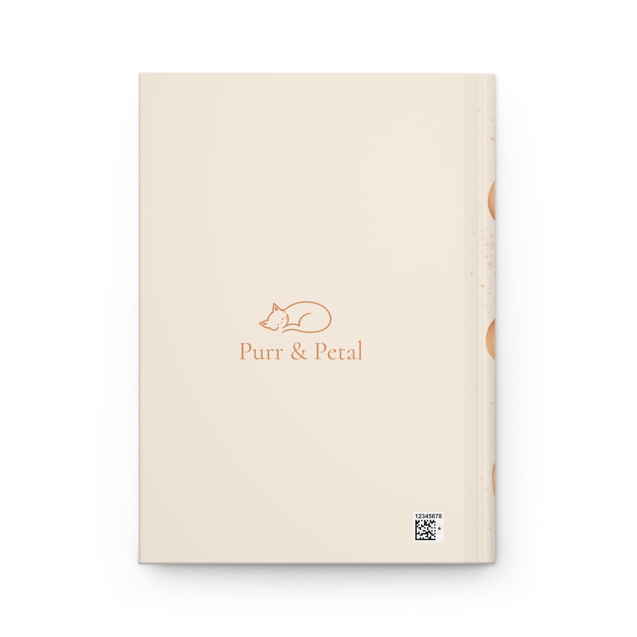 Ragdoll Cat with Koi Pond Hardcover Journal | Matte Notebook