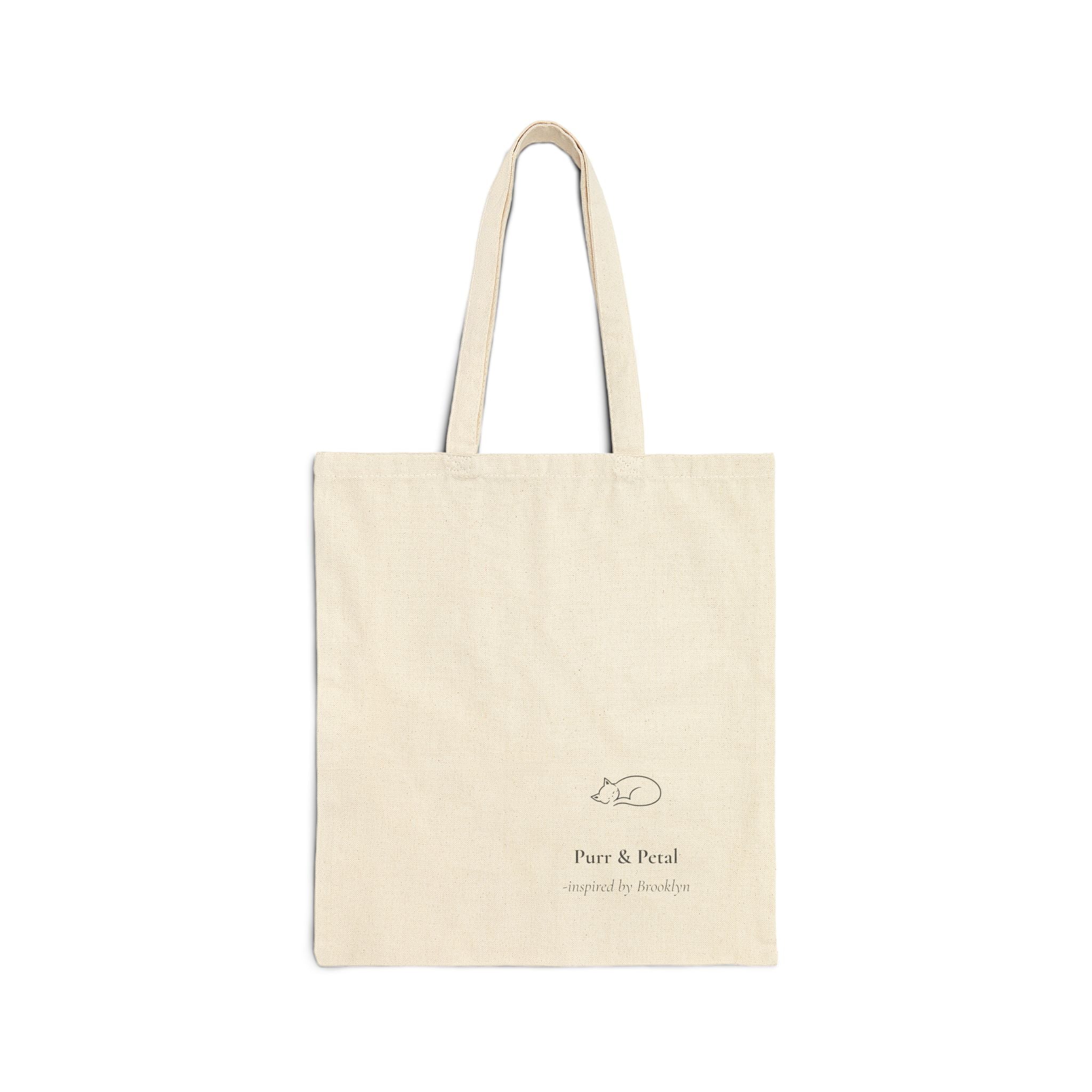Ragdoll Cat with Koi Tote Bag | Cute Watercolor Cat Illustration