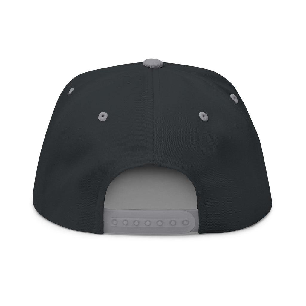 Koi Fish Embroidered Flat Bill Cap | Pond Lily Snapback