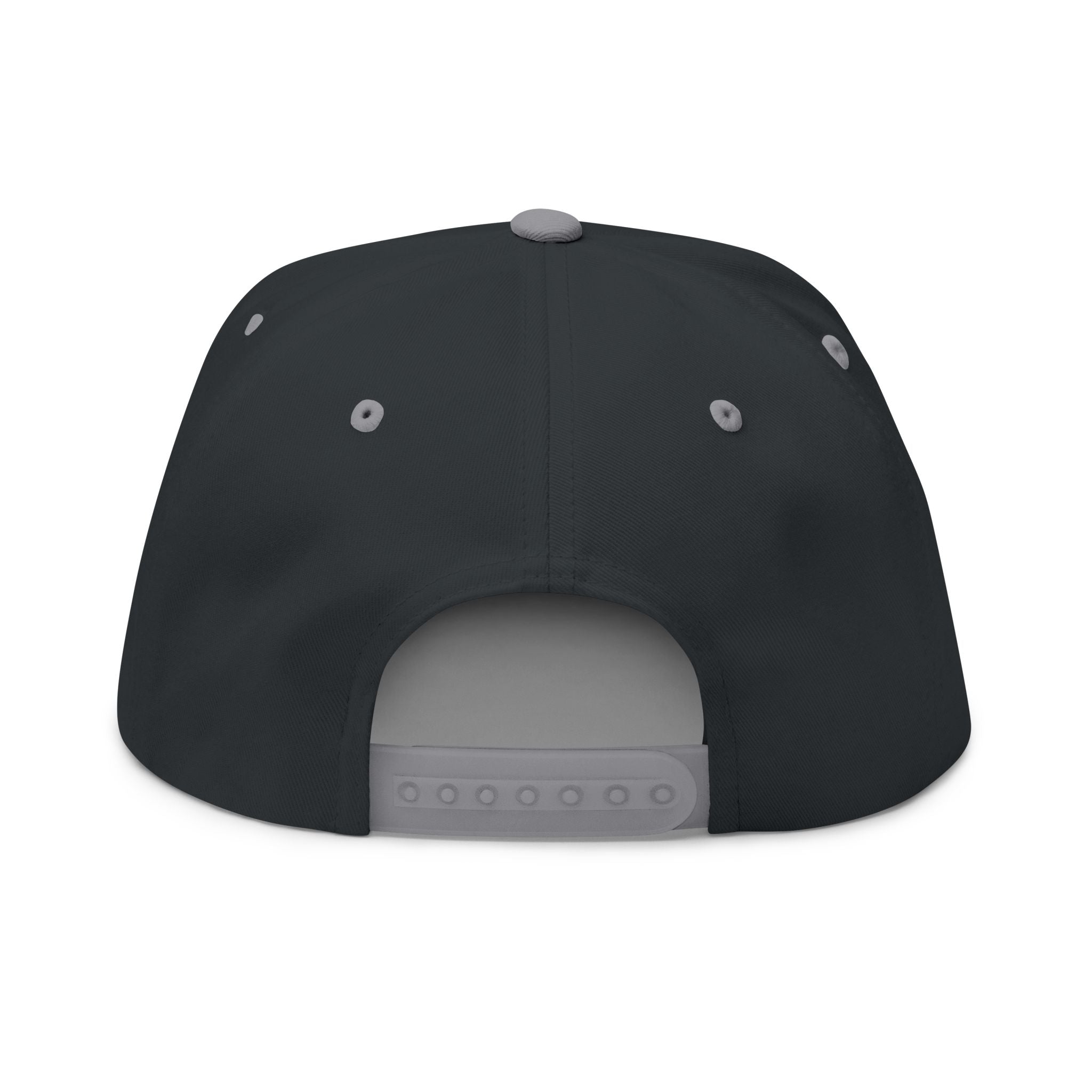 Koi Fish Embroidered Flat Bill Cap | Pond Lily Snapback