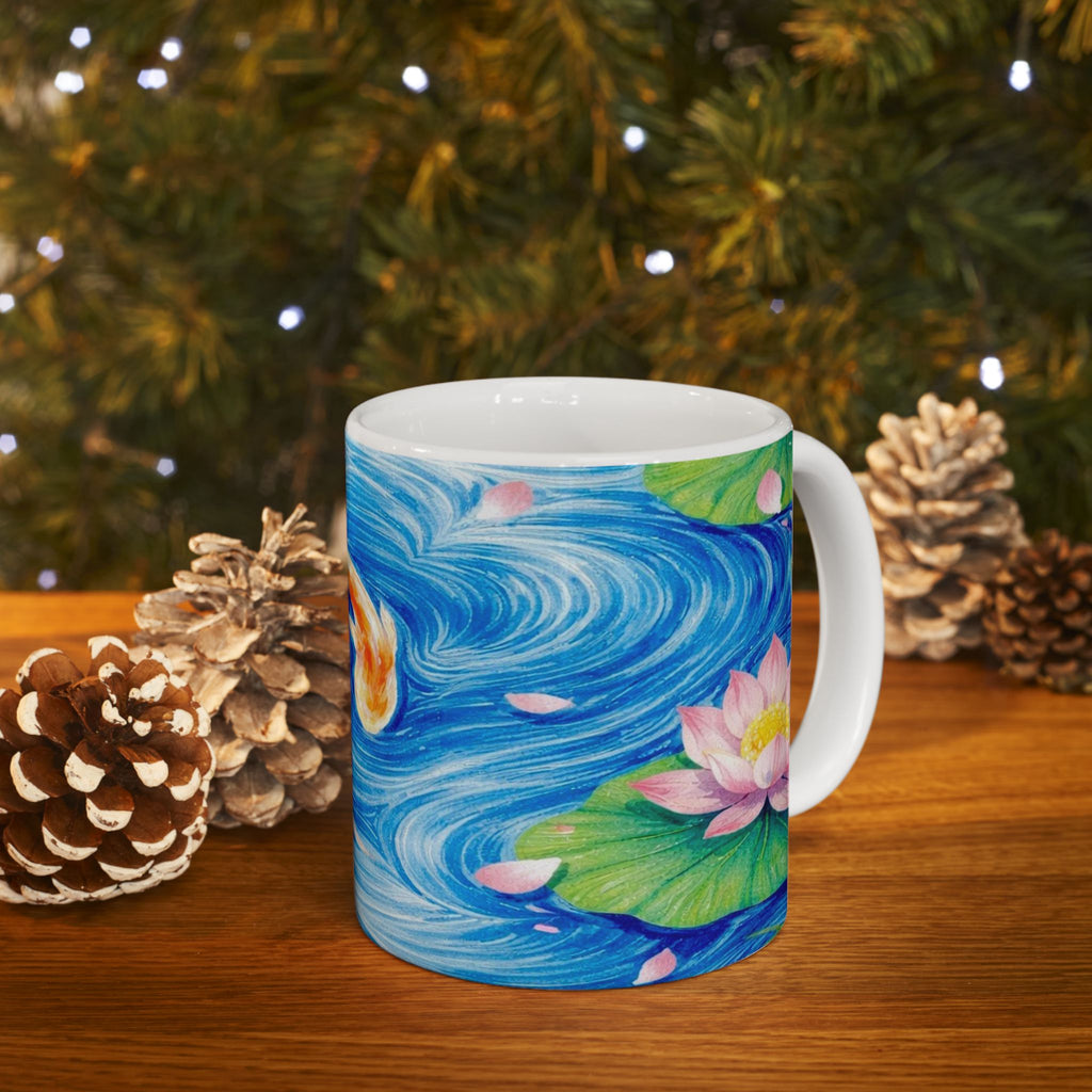 Koi Fish Pond Mug | Ceramic Coffee Cup