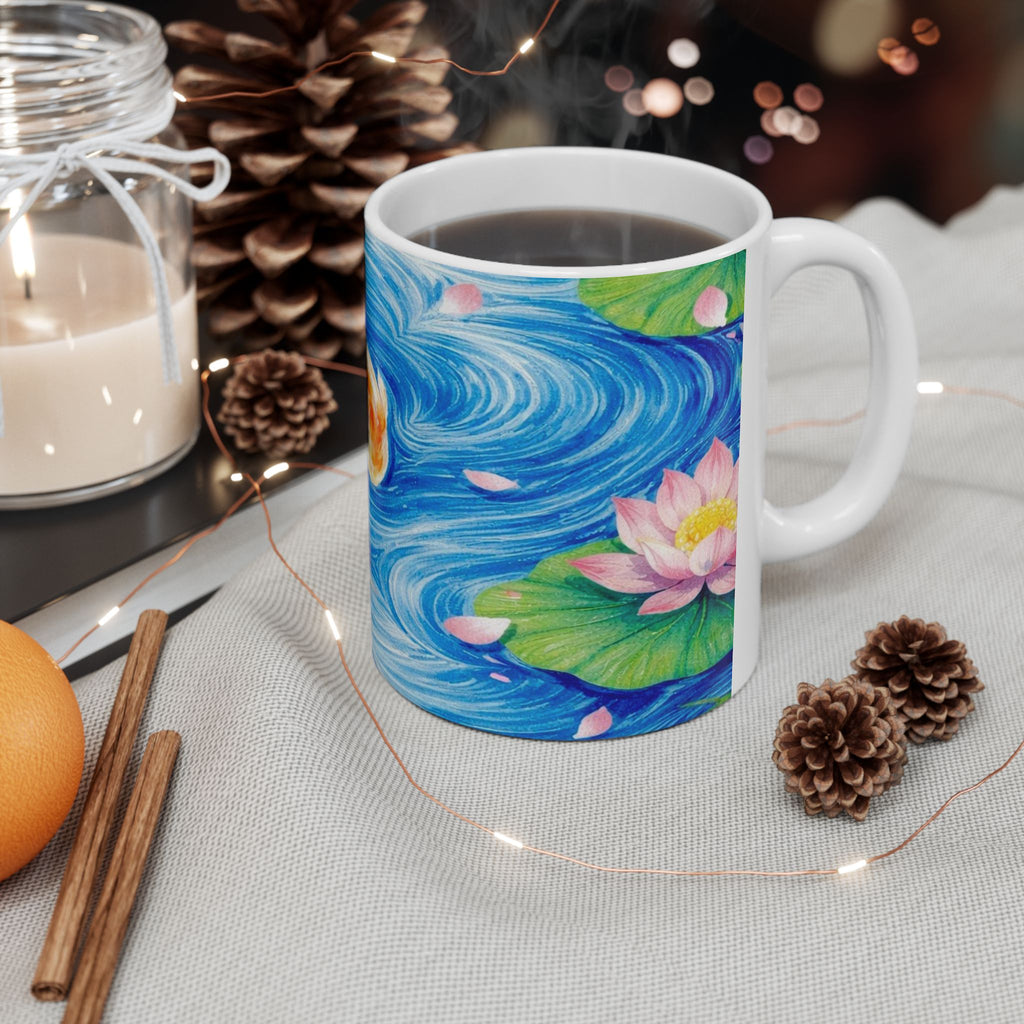 Koi Fish Pond Mug | Ceramic Coffee Cup
