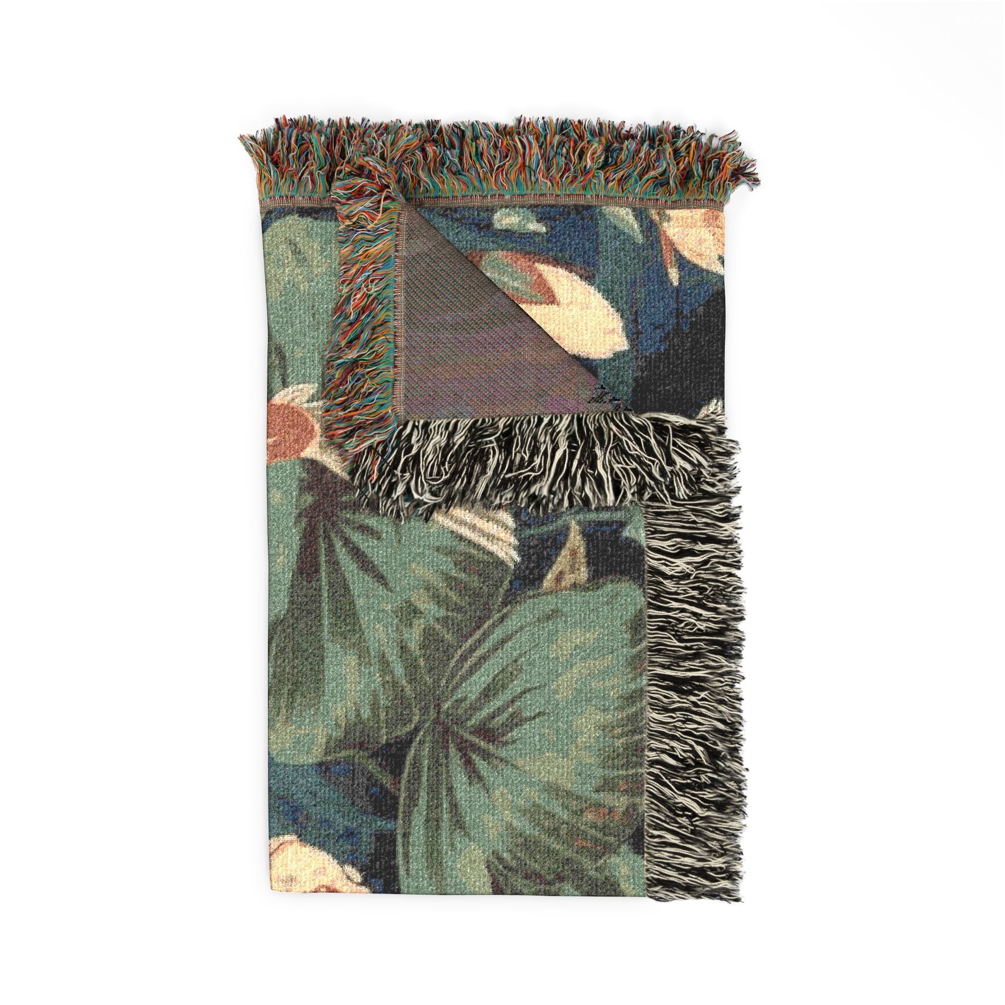 Artistic Woven Blanket for Cozy Decor, Koi Fish Throw, Elegant Home Decor, Gift for Nature Lovers, Eco-Friendly Blanket