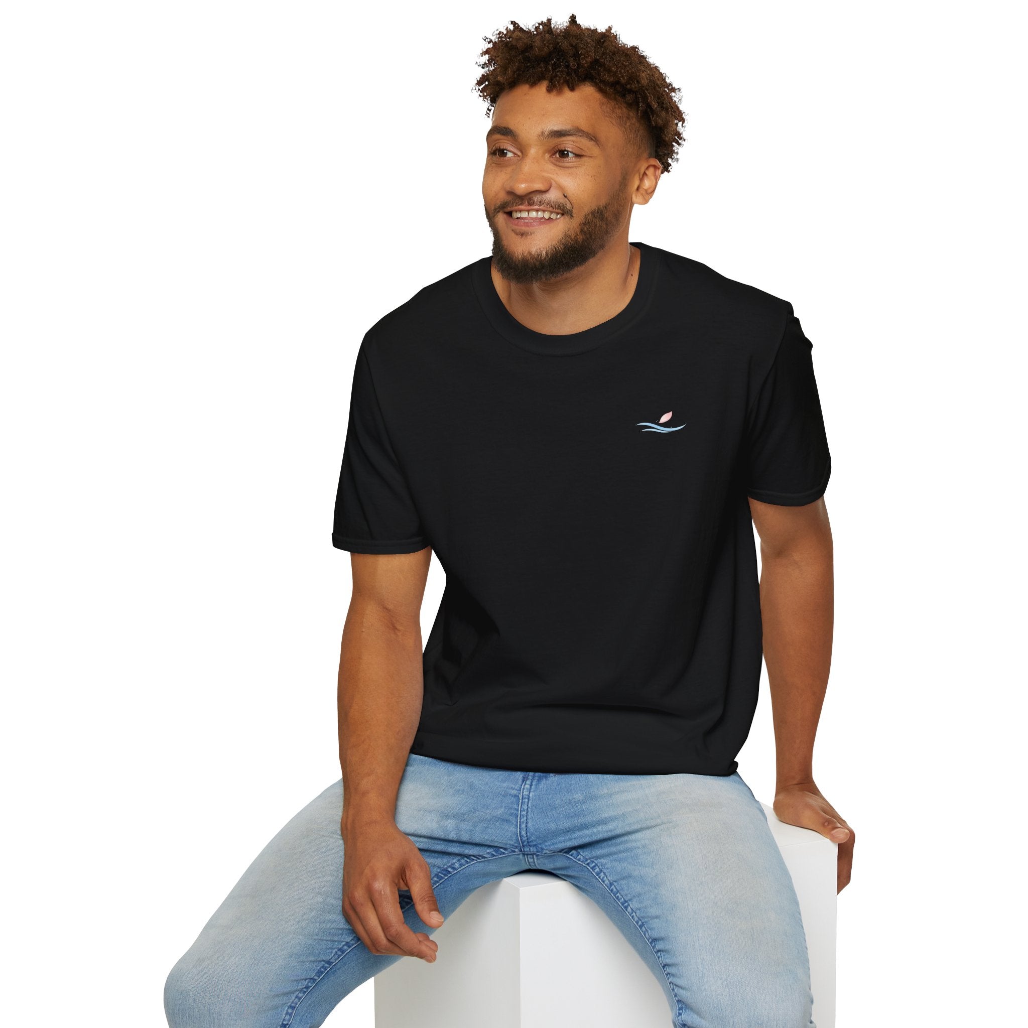 Koi Pond Illustration T-Shirt | Koi Fish Water Lily Tee