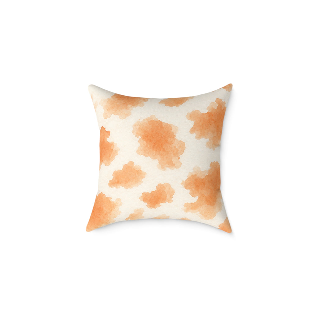 Fluffy Ragdoll Cat Koi Pond Pillow | Square Poly Canvas Pillow