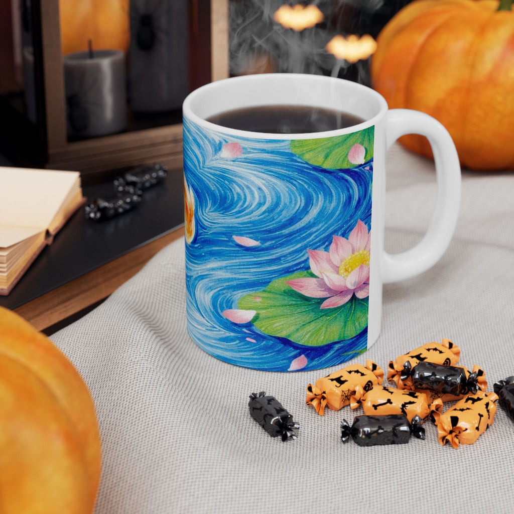 Koi Fish Pond Mug | Ceramic Coffee Cup