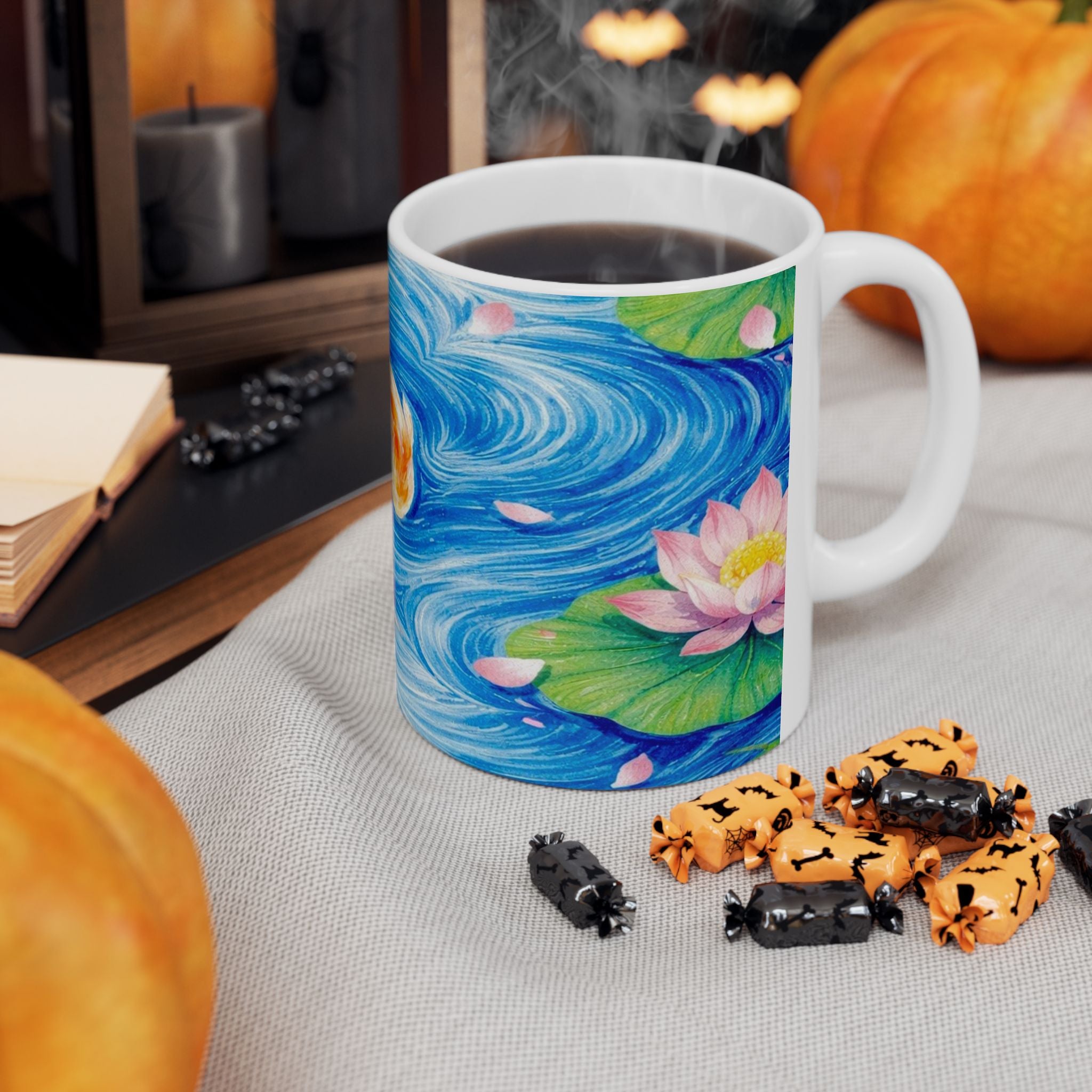 Koi Fish Pond Mug | Ceramic Coffee Cup