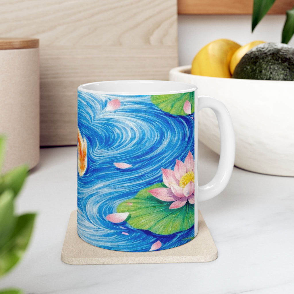Koi Fish Pond Mug | Ceramic Coffee Cup