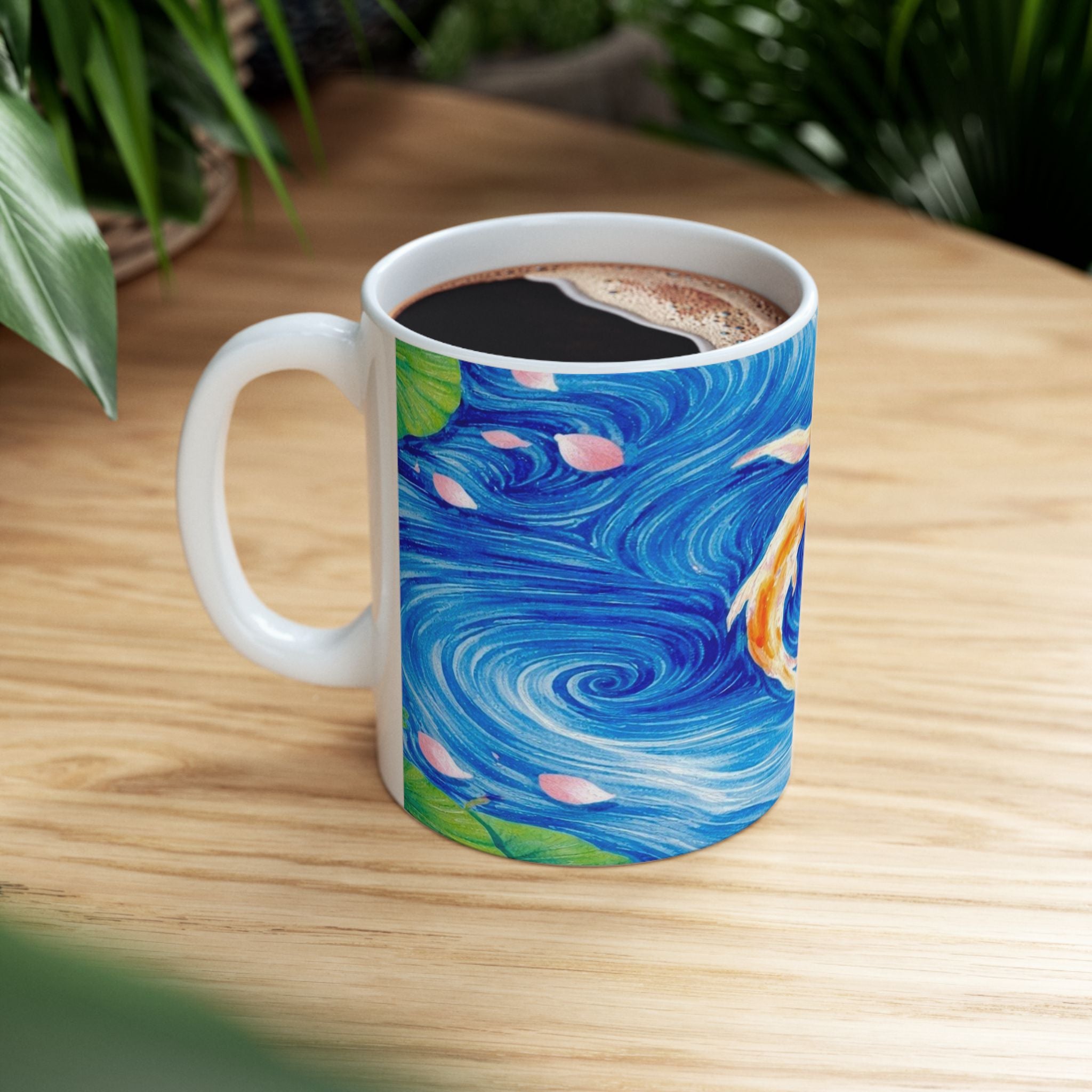 Koi Fish Pond Mug | Ceramic Coffee Cup