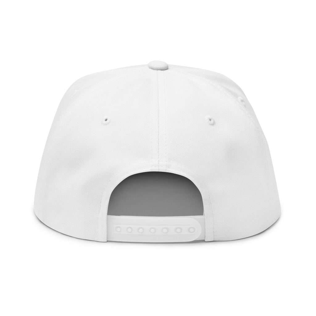 Koi Fish Embroidered Flat Bill Cap | Pond Lily Snapback